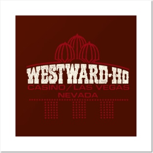 Retro Vintage Westward Ho Resort and Casino Las Vegas Posters and Art